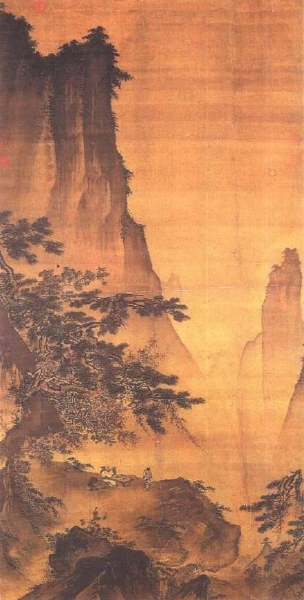 马远 · 对月图